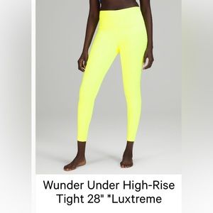 Lululemon Wunder Under High-Rise Tight 28” Luxtreme Size 6